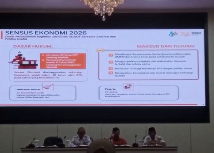 BPS Kota Bengkulu Siap Lakukan Sensus Ekonomi 2026