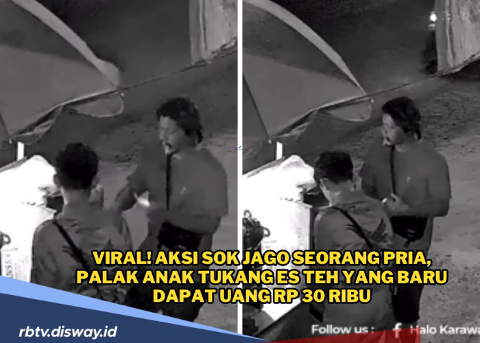 Aksi Abang Jago yang Palak Penjual Es Teh, Padahal Baru Dapat Uang Rp 30 Ribu