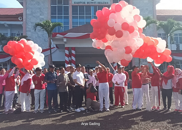 Bupati Seluma Launching Kegiatan HUT Seluma ke 22 dengan Perlombaan Rakyat 