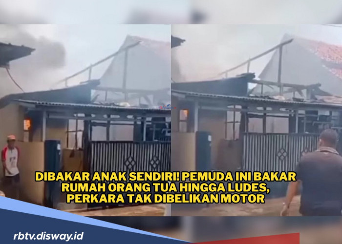 Seorang Pemuda Bakar Rumah Orang Tua Hingga Ratah dengan Tanah