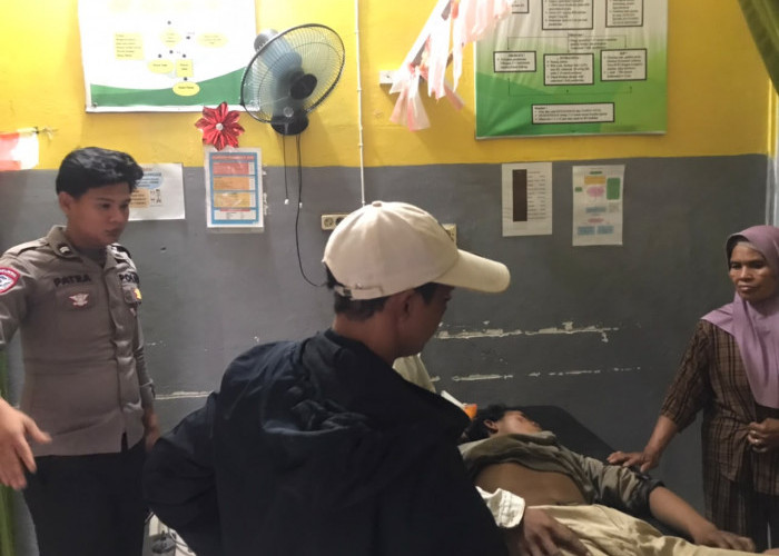 Diduga Mabuk, Pemotor Asal Bengkulu Selatan Alami Kecelakaan Tunggal di Seluma Hingga Pingsan