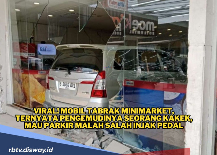 Salah Injak Pedal, Mobil yang Dikemudikan Lansia Tabrak Minimarket 