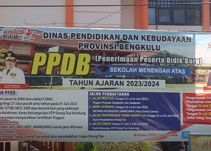PPDB Bengkulu 2024 Dimulai 19 Juni, Syarat KK Jalur Zonasi Wajib Seperti Ini Sesuai SK Kemendikbud 