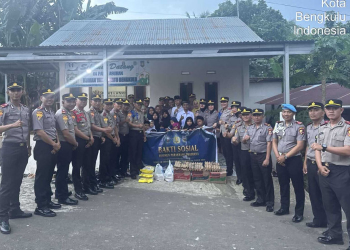 SIP Angkatan 56 Polda Bengkulu Bakti Sosial di Panti Asuhan Rumah Yatim Piatu