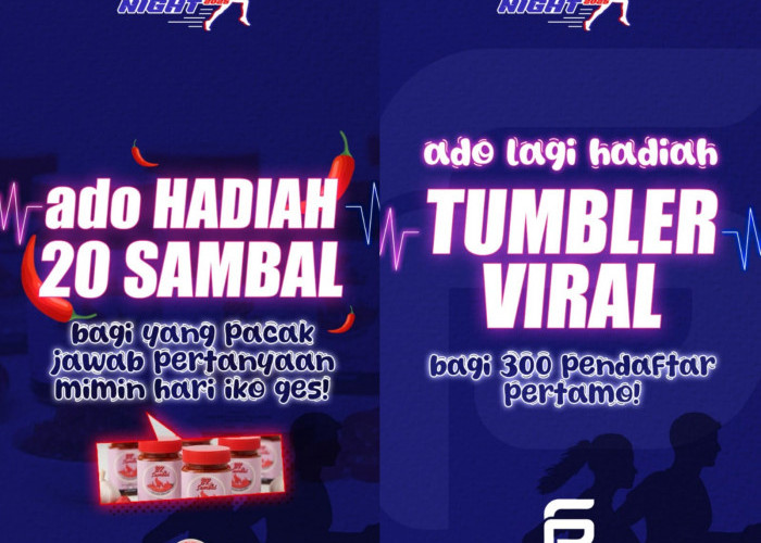 Gemilang Glow Run Night RBTV X Polresta Bengkuu, Pendaftar Tercepat Dapat Hadiah Menarik