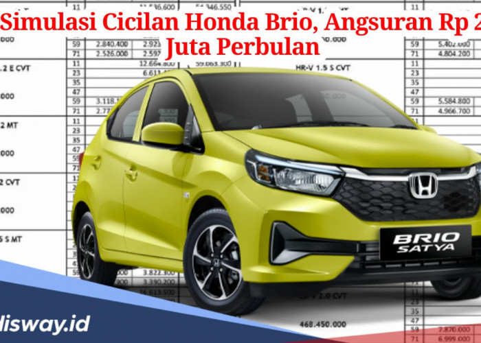 Simulasi Kredit Honda Brio Cicilan Mulai Rp 2 Juta per Bulan, Apa saja Keunggulannya?