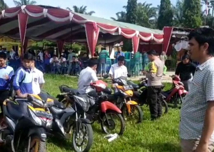 Mantap Pak Polisi, 8 Sepeda Motor Knalpot Brong Milik Pelajar Ditahan