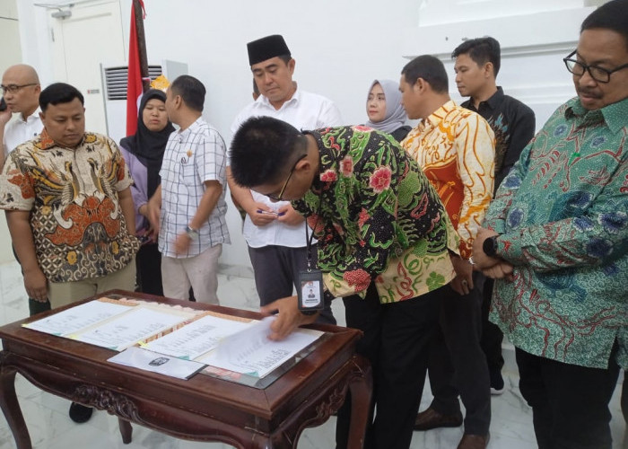Pemda Kota Bengkulu, KPU dan Bawaslu Teken MoU Dana Hibah Pemilu 2024