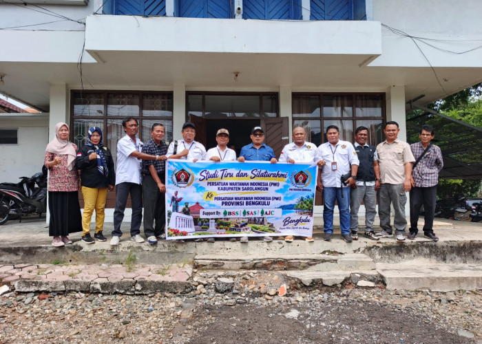 Datang ke Bengkulu, Pengurus PWI Sarolangun Diskusi dengan PWI Provinsi Bengkulu