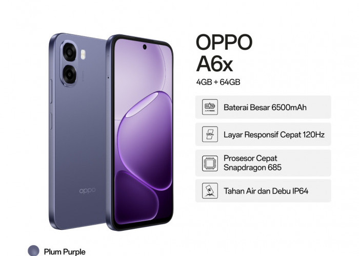 Resmi Rilis ke Indonesia, Oppo A6x Hadirkan Layar yang Responsif dan Baterai Tahan Lama   