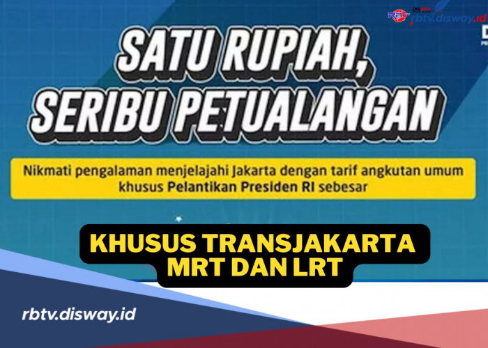 Kabar Gembira! Ada Tarif  Khusus Transjakarta, MRT dan LRT Pada Hari Ini, Cuma Rp 1