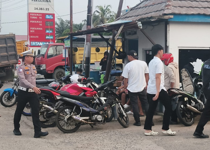 Jelang Maghrib, Puluhan Kendaraan Terjaring Patroli Hunting Satlantas Polres Mukomuko