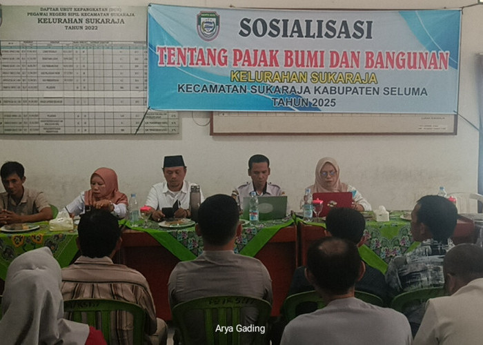 Dongkrak PAD, Bapenda Seluma Gelar Sosialisasi Pajak PBB di Kantor Lurah Sukaraja