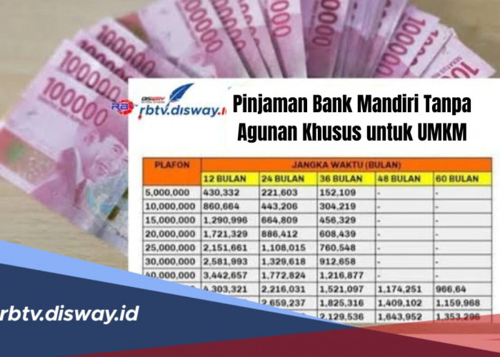 Pinjaman di Bank Mandiri Tanpa Agunan Khusus Pelaku UMKM, Bisa Dapat Dana Rp 10 Juta