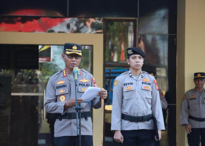 Jumlah Personel Polresta Bengkulu yang Naik Pangkat di HUT Bhayangkara ke-79
