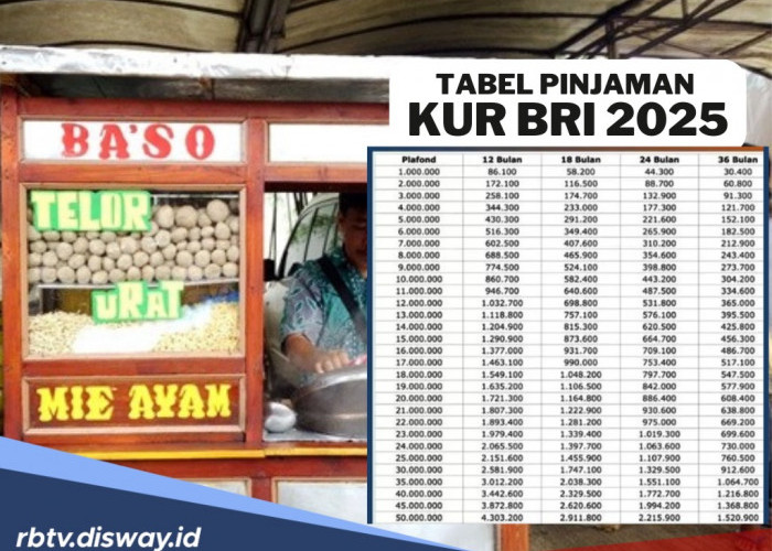 Tabel Simulasi Pinjaman KUR BRI 2025, Berapa Angsurannya jika Pinjam Rp 100 Juta