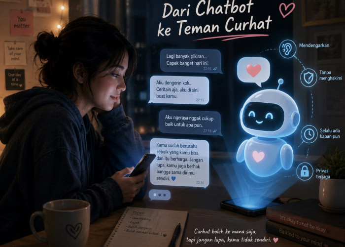 Dari Chatbot ke Teman Curhat, Ketika AI Mulai Masuk ke Kehidupan Pribadi