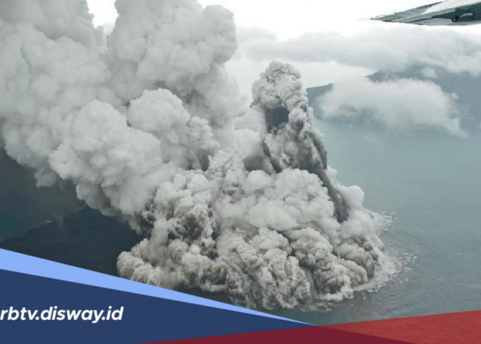 Gunung Anak Krakatau Erupsi Dua Kali Pada Selasa Pagi, Warga Diimbau Jauhi Radius 3 Km