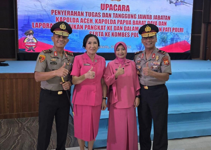 87 Perwira Tinggi Polri Naik Pangkat, Kapolda Bengkulu Naik Pangkat Jadi Jenderal Bintang 2