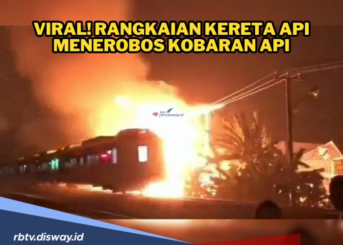 Viral, Kereta Api Menerobos Kobaran Api, PT KAI Beri Penjelasan 