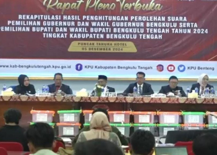 Pleno Penetapan Bupati Terpilih 2024, Begini Kata Ketua KPU Bengkulu Tengah 