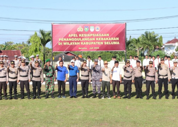 Polres Seluma Gelar Apel Gelar Pasukan Kesiapsiagaan Penanggulangan Kebakaran