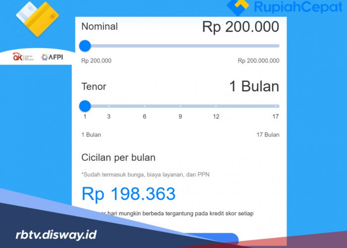 Pinjaman Online Rupiah Cepat, Plafon Rp 200 Juta Bunga Rendah