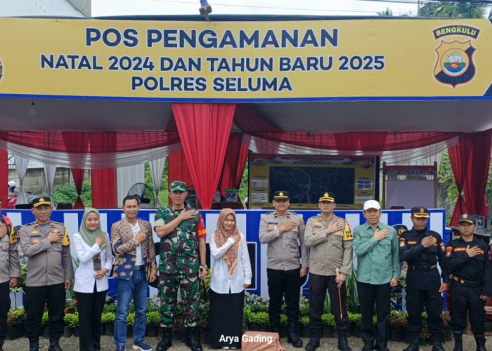 Pengamanan Nataru, Kapolres dan Dandim Pantau Pospam Seluma