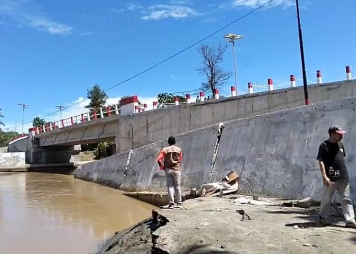 Viral Jembatan Martan Pesisir Seluma Ambrol, Pemprov Bengkulu Cek Kondisi Jembatan