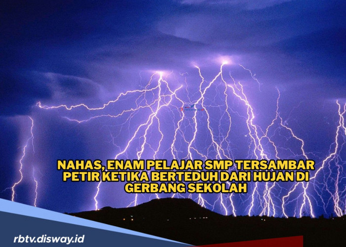 Nahas! Berteduh di Gerbang Sekolah, 6 Siswa SMP Tersambar Petir, 2 Meninggal Dunia 