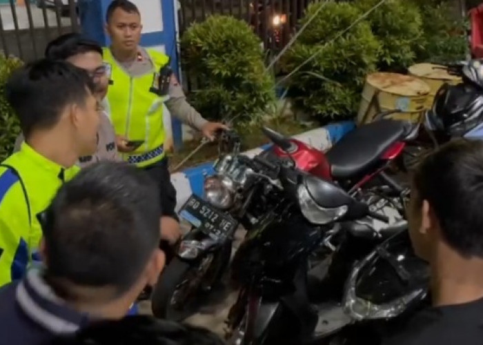 Tindak Tegas Knalpot Brong, Polisi Kepung Pelaku Balap Liar dan Amankan Puluhan Motor
