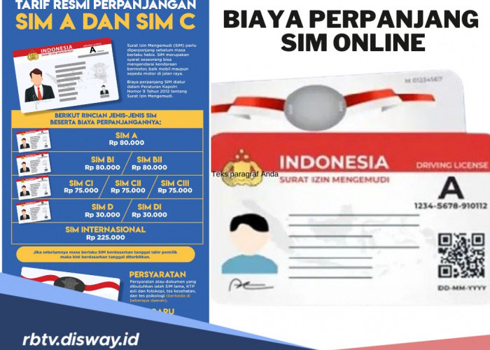 Segini Biaya Perpanjang SIM Online, Lebih Cepat dan Praktis