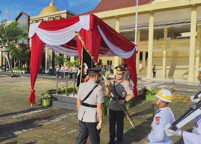 Polda Bengkulu Gelar Upacara Farewell and Welcome Parade Kapolda Bengkulu