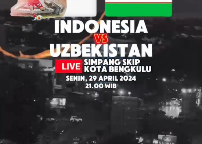 Dukung Timnas U-23 Indonesia di Semi Final Piala Asia, Polresta Bengkulu Ajak Masyarakat Nobar