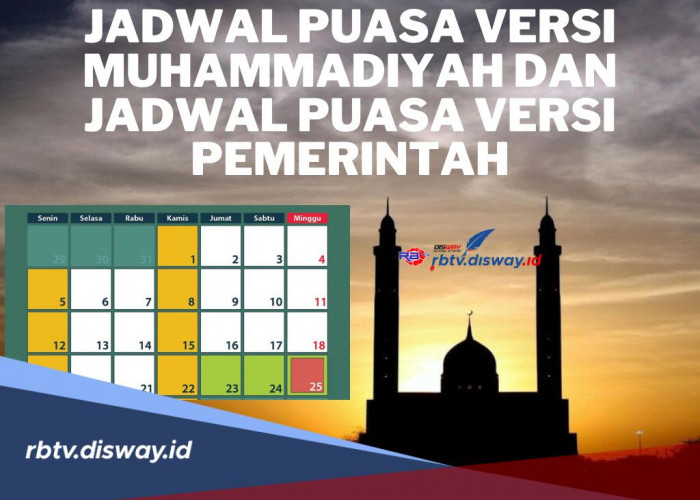 Jadwal Puasa Versi Muhammadiyah dan Kapan Pemerintah Menetapkan Jadwal Puasa