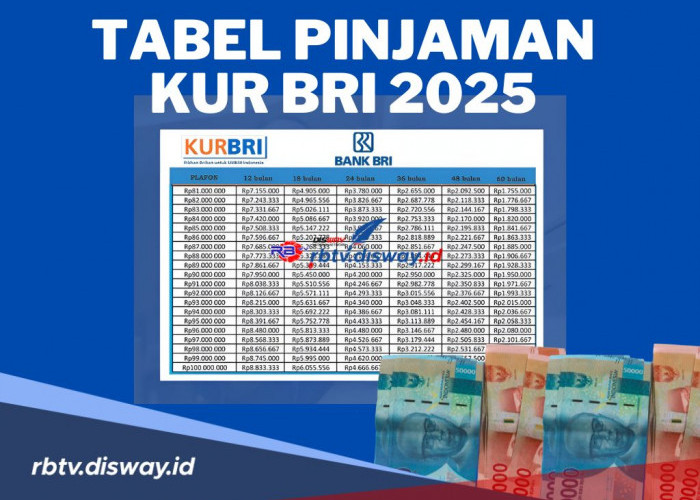 Tabel KUR BRI 2025, Pinjam Rp 10-50 Juta Angurannya Ringan, Segera Ajukan Pinjaman