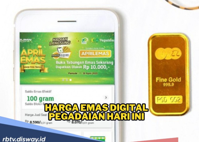Cek Harga Emas Digital Pegadaian Hari Ini Sabtu 10 Mei 2025, Mulai Nabung Emas Cuma Rp10.000!