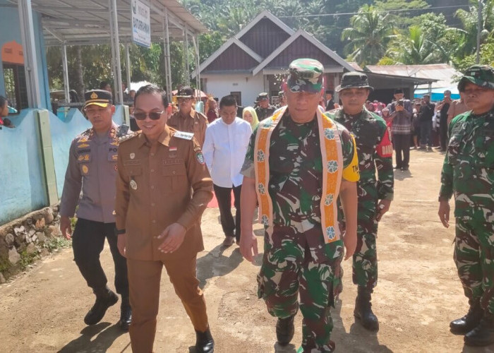 Bupati Seluma Teddy Rahman dan Tim Wasev Mabes TNI AD Tinjau Lokasi TMMD 2026 di Desa Lubuk Lagan