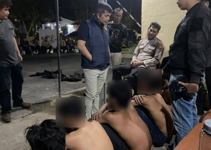 Kombes Pol Rahmad Pimpin Patroli, 7 Orang Remaja dan Celurit Diamankan Polresta Bengkulu