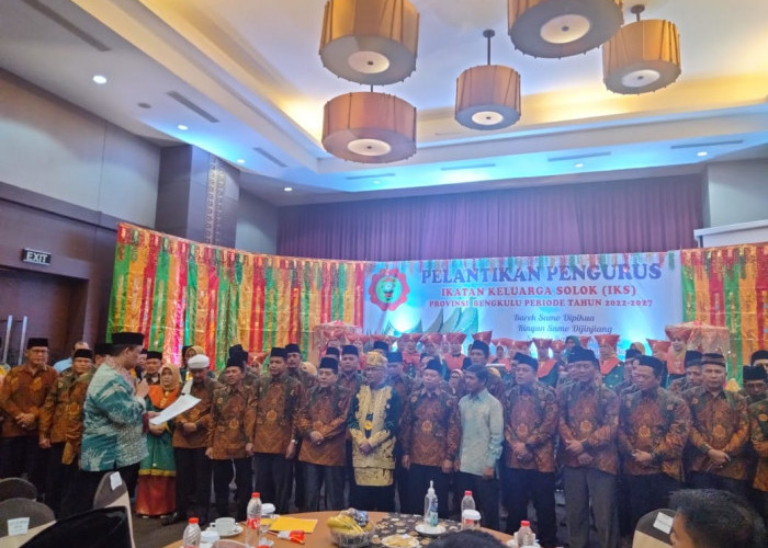 Pengurus Ikatan Keluarga Solok (IKS) Provinsi Bengkulu Dilantik, Rancang Pemekaran Organisasi