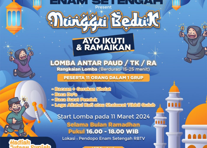 Meriahkan Ramadhan 2024, RBTV Gelar Lomba Antar PAUD, TK dan Raudhatul Athfal, Hadiah Jutaan Rupiah