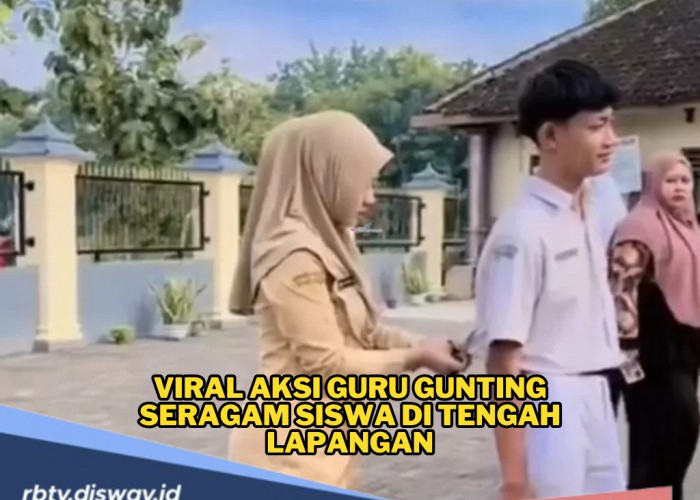 Viral Aksi Guru Gunting Seragam Siswa di Tengah Lapangan, Dinas Pendidikan Angkat Bicara
