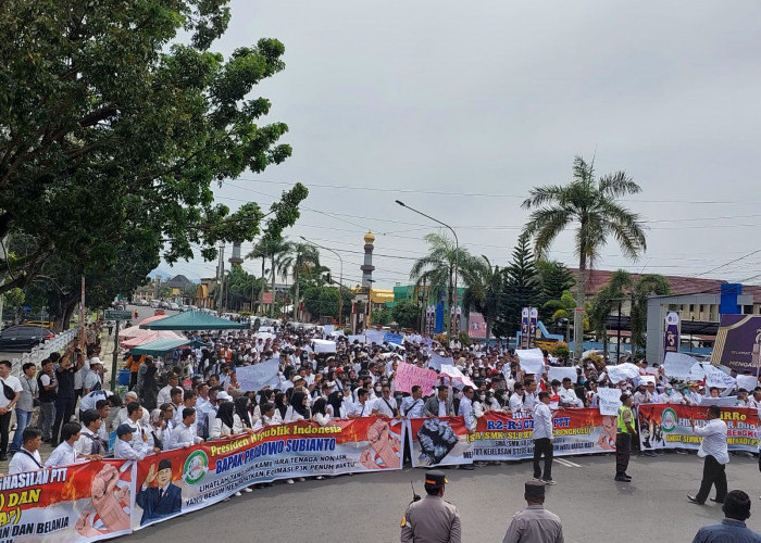 Ribuan Honorer dan PPPK Demo di Kantor Gubernur Bengkulu, Ini Permintaannya