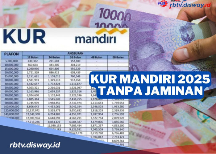 Tabel Angsuran KUR Mandiri Hari Ini, Pinjam Rp 10 Juta Tanpa Jaminan, Tenor 3 Tahun