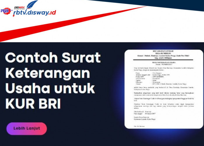 Ini Contoh Surat Keterangan Usaha KUR BRI 2024, Hati-hati Jangan Keliru