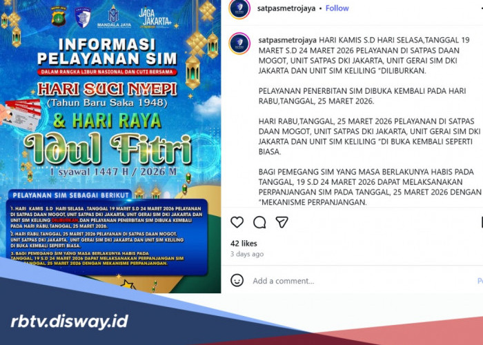 Masa Berlaku SIM Habis saat Libur Lebaran? Jangan Panik, Ini Jadwal Layanannya