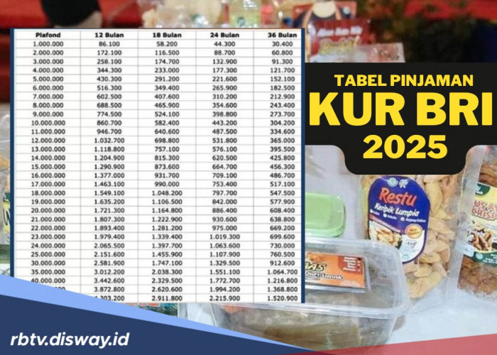 Tabel Pinjaman KUR 2025 di BRI, Ini Rincian Pinjaman dengan Angsuran Kurang dari Rp 100 Ribu