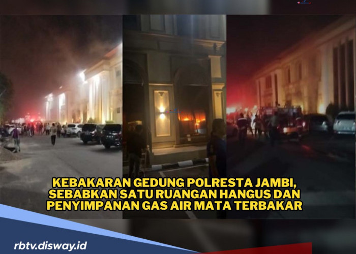 Polresta Jambi Kebakaran, Stok Gas Air Mata di Gedung Samapta Habis Terbakar