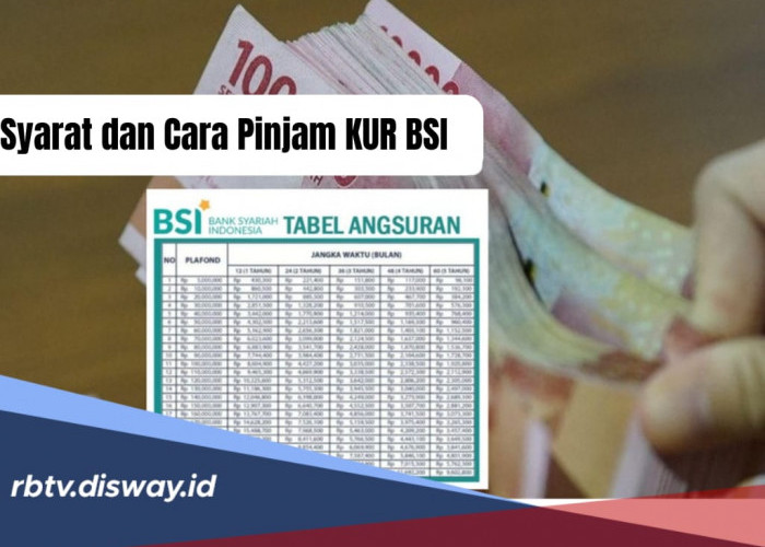 Tabel Angsuran Pinjaman Rp25 Juta KUR BSI Periode September 2024, Syarat dan Cara Pengajuan