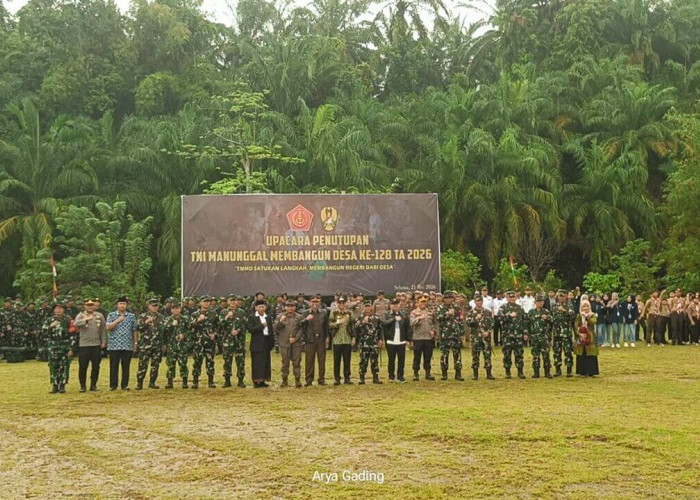 Danrem 041/Gamas Tutup Program TMMD Reguler ke 128 Tahun 2026 di Kabupaten Seluma